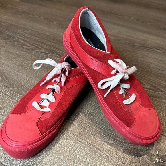 VANS Bold Ni LX Nubuck Suede Racing Red Chili Pepper Ultracush - Picture 3 of 13